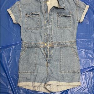 Denim&Co Classic Blue Kids Romper